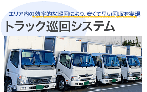 不用品回収トラックの効率的巡回システム