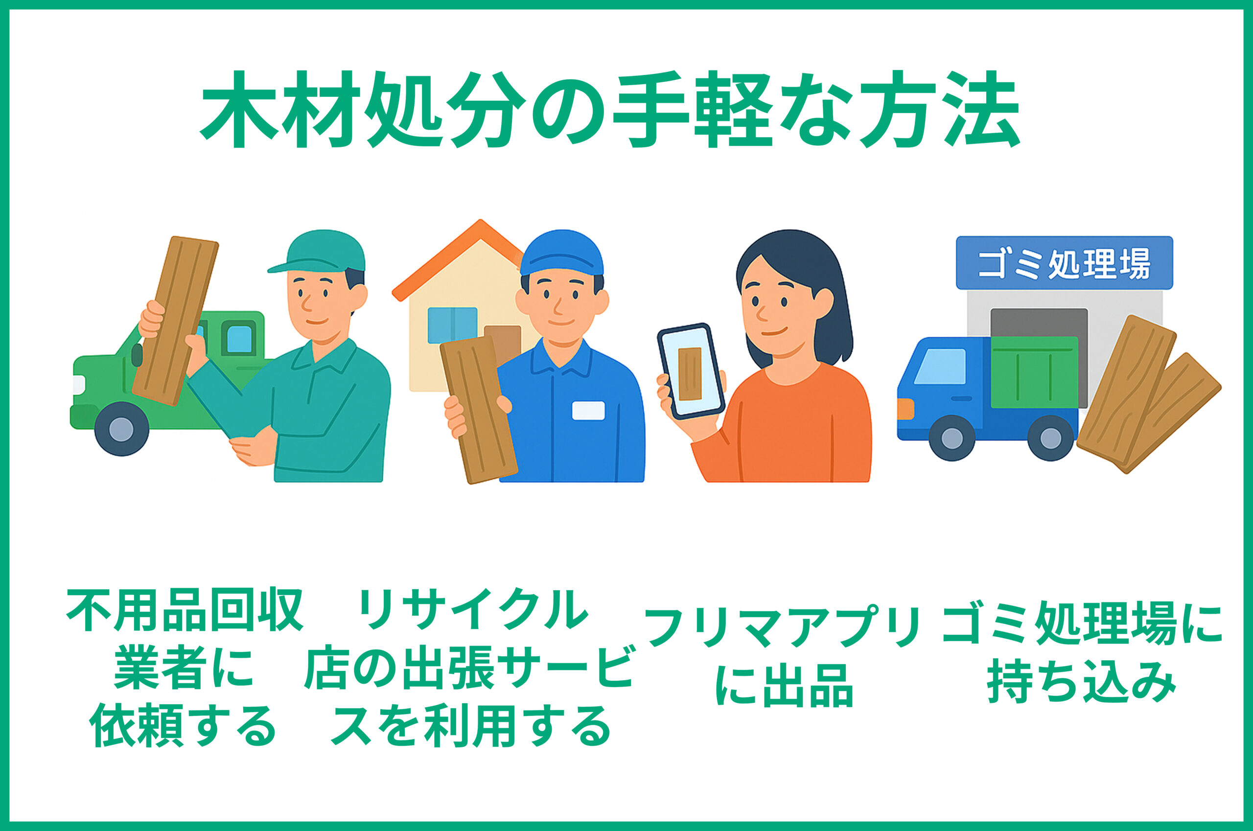 木材処分の手軽な方法
