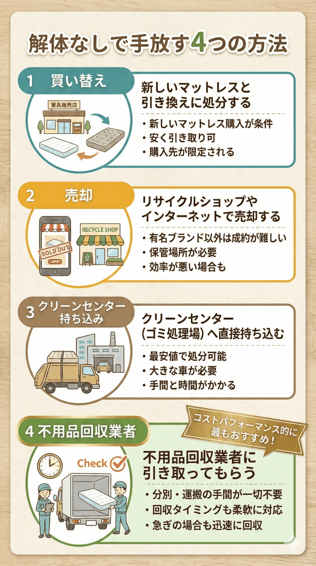 解体なしで手放す4つの方法