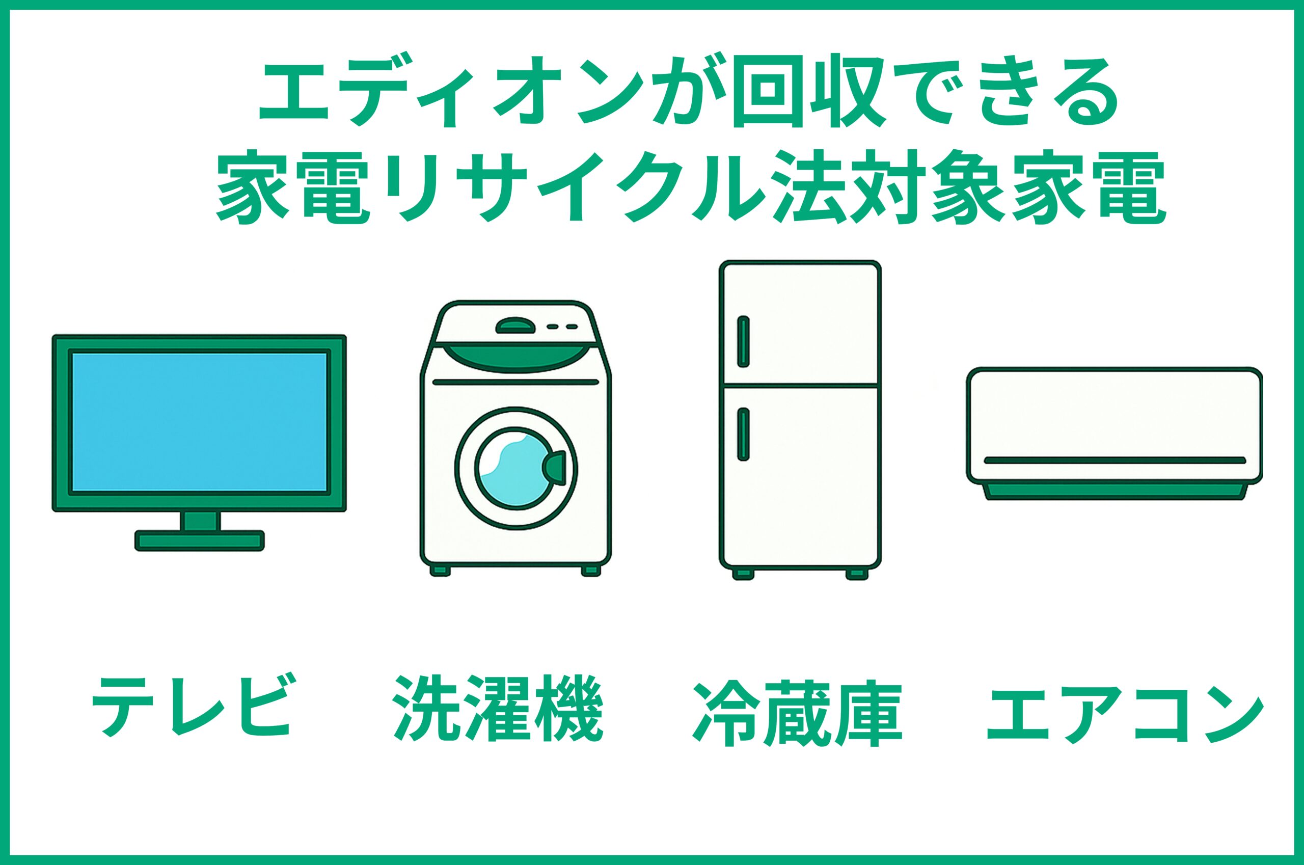 エディオンで回収できる家電