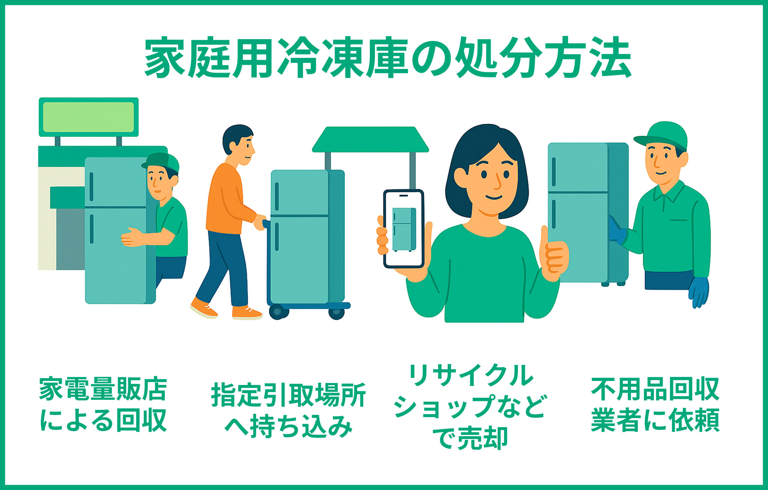 家庭用冷凍庫の処分方法