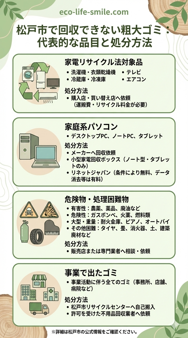 松戸市で回収してもらえない粗大ゴミ