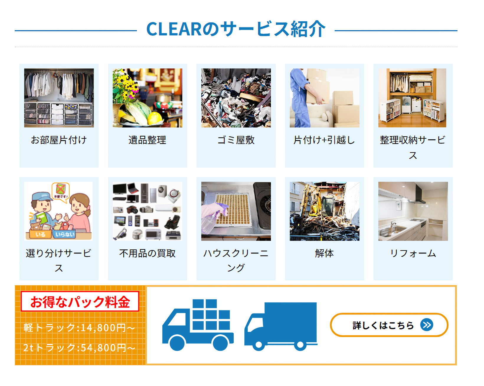 CLEAR(クリア)特徴