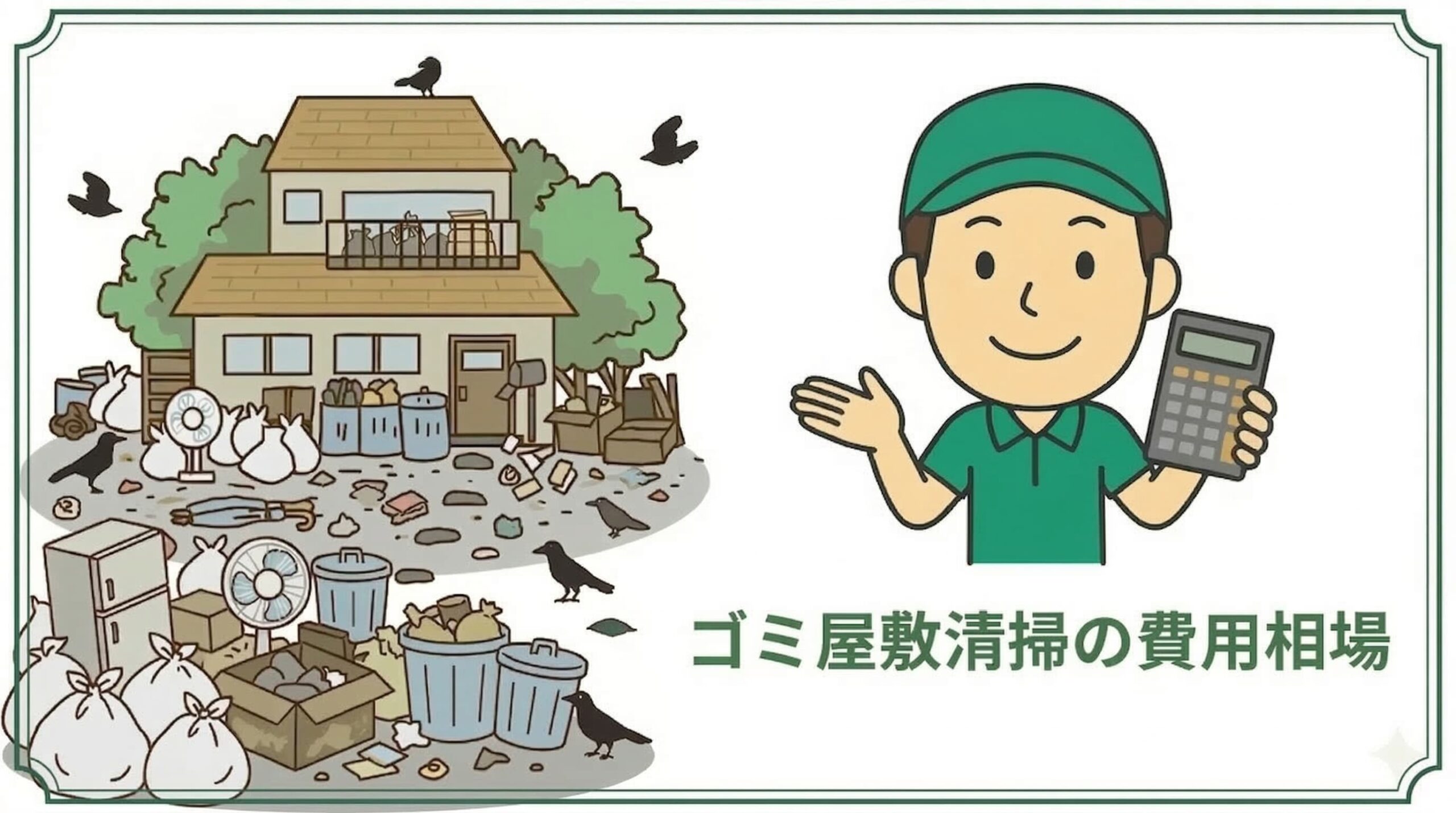 ゴミ屋敷清掃の費用相場